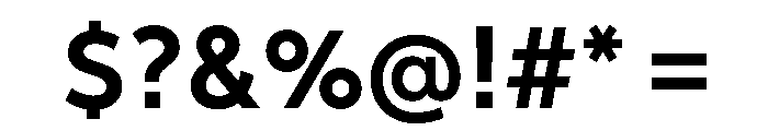 Gottak SemiBold Font OTHER CHARS