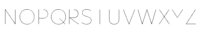 Gottak Thin Font UPPERCASE