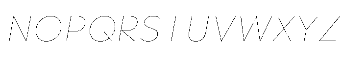 Gottak ThinItalic Font UPPERCASE