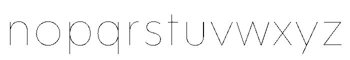Gottak Thin Font LOWERCASE