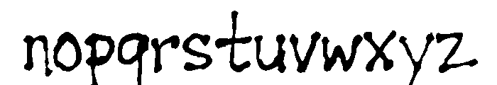 Gobbler Regular Font LOWERCASE