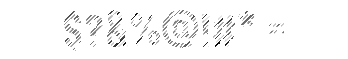 Golden Horn Lined Font OTHER CHARS