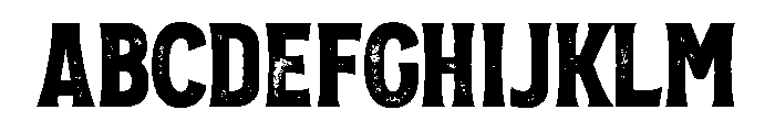 Golden Horn Pressed Font UPPERCASE