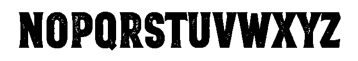 Golden Horn Pressed Font LOWERCASE