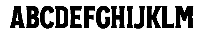 Golden Horn Rough Font UPPERCASE