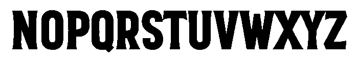Golden Horn Rough Font UPPERCASE