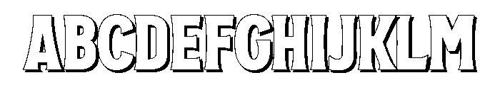 Golden Horn Shadow Font UPPERCASE