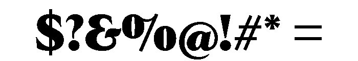 Goldenbook Black Font OTHER CHARS