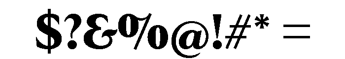 Goldenbook Heavy Font OTHER CHARS