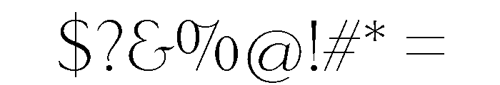 Goldenbook Light Font OTHER CHARS