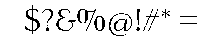 Goldenbook Regular Font OTHER CHARS