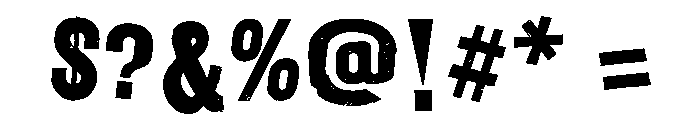 Golgotha Regular Font OTHER CHARS
