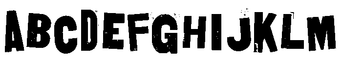 Golgotha Regular Font UPPERCASE