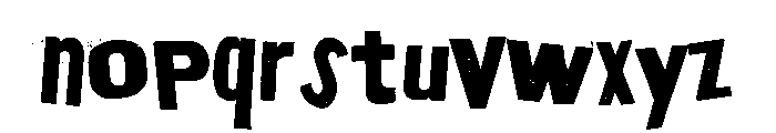 Golgotha Regular Font LOWERCASE