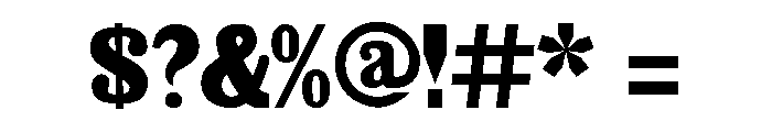 Gomorrah Regular Font OTHER CHARS