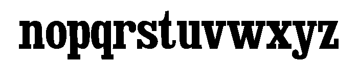 Gomorrah Regular Font LOWERCASE