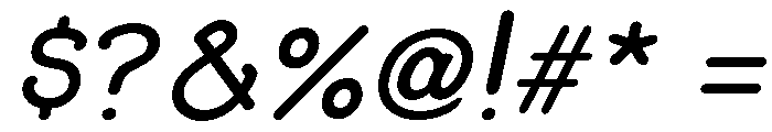 Good Bad Man Regular Italic Font OTHER CHARS