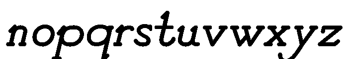 Good Bad Man Regular Italic Font LOWERCASE