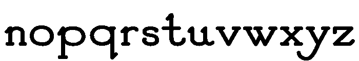 Good Bad Man Regular Font LOWERCASE