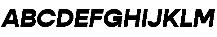 Gopher Black Italic Font UPPERCASE