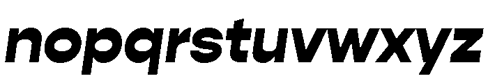 Gopher Black Italic Font LOWERCASE