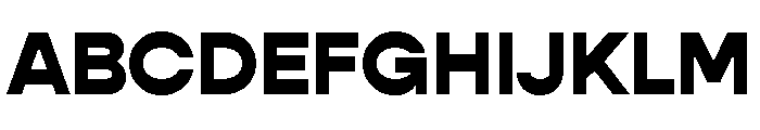 Gopher Black Font UPPERCASE