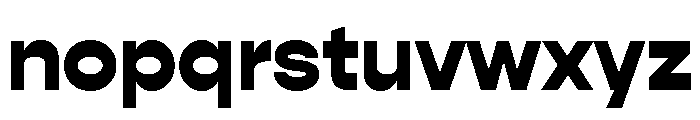 Gopher Black Font LOWERCASE