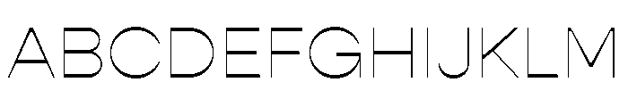 Gopher Display Hairline Font UPPERCASE