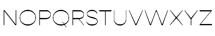 Gopher Display Hairline Font UPPERCASE