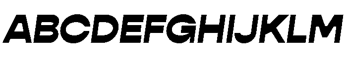 Gopher Display Heavy Regular Italic Font UPPERCASE
