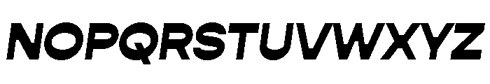 Gopher Display Heavy Regular Italic Font UPPERCASE