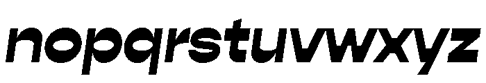 Gopher Display Heavy Regular Italic Font LOWERCASE