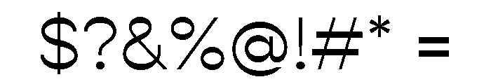 Gopher Display Light Font OTHER CHARS
