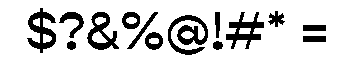 Gopher Display Medium Font OTHER CHARS