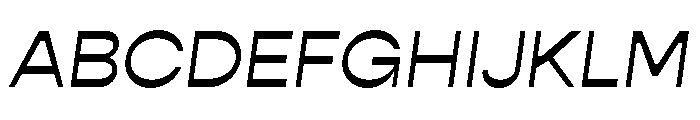 Gopher Display Regular Italic Font UPPERCASE