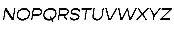 Gopher Display Regular Italic Font UPPERCASE