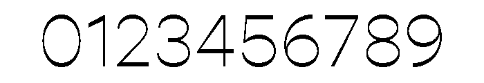 Gopher Display Thin Font OTHER CHARS