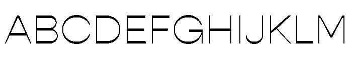 Gopher Display Thin Font UPPERCASE