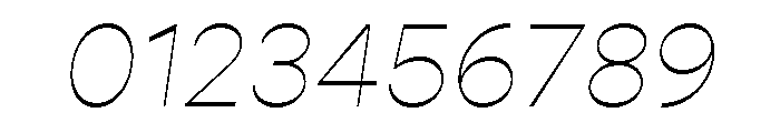 Gopher Hairline Italic Font OTHER CHARS
