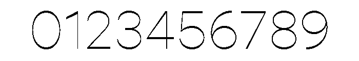 Gopher Hairline Font OTHER CHARS