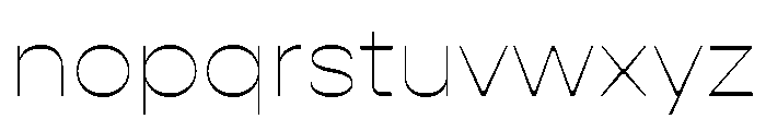 Gopher Hairline Font LOWERCASE