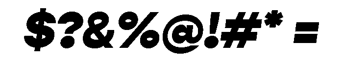 Gopher Heavy Regular Italic Font OTHER CHARS