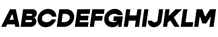 Gopher Heavy Regular Italic Font UPPERCASE