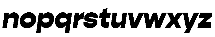 Gopher Heavy Regular Italic Font LOWERCASE