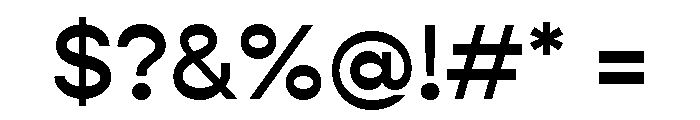 Gopher Medium Font OTHER CHARS