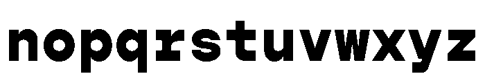 Gopher Mono Black Font LOWERCASE