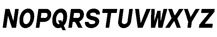 Gopher Mono Bold Italic Font UPPERCASE