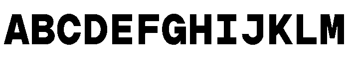 Gopher Mono Extra Bold Font UPPERCASE