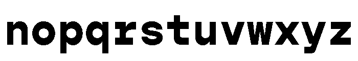 Gopher Mono Extra Bold Font LOWERCASE