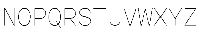 Gopher Mono Hairline Font UPPERCASE
